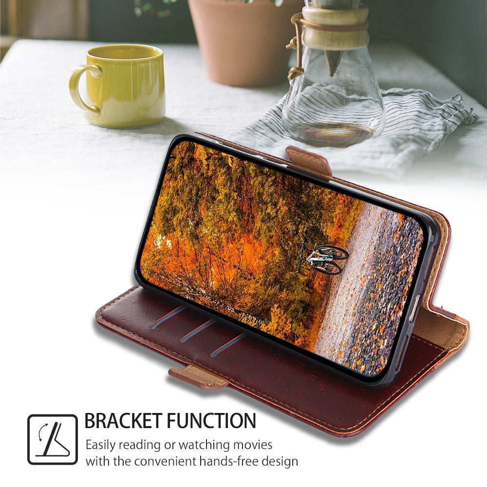 For Xiaomi 13 5G Ostrich Texture Magnetic Closure Anti-fall Phone Case Wallet Stand PU Leather Flip Folio Cell Phone Cover For Xiaomi 13 5G Ostrich Texture Magnetic Closure Anti-fall Phone Case Wallet Stand PU Leather Flip Folio Cell Phone Cover